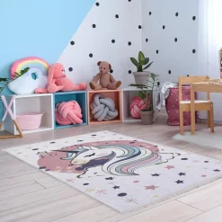 Dzieci inny Dywan drukowany wielokolorowy UNI PETRA 160x230 cm