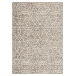 Dywan etno w romby beżowy PAULA 160x230 cm