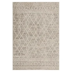 Dywan etno w romby beżowy PAULA 120x170 cm