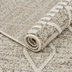 Dywan etno w romby beżowy PAULA 120x170 cm