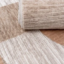 Dywany Z Krótkim Włosiem| Dywan geometryczny beżowy BRILO 200x290 cm