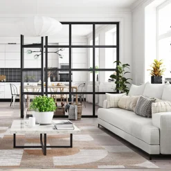 Dywany Z Krótkim Włosiem| Dywan geometryczny beżowy BRILO 200x290 cm