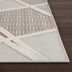 inny Dywan geometryczny beżowy MADERA 120x170 cm