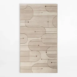 Chodniki|Dywany Z Krótkim Włosiem|inny Dywan geometryczny, beżowy MIGUEL 80x150 cm