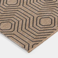 Chodniki|Dywany Z Krótkim Włosiem|inny Dywan geometryczny beżowy JUTA 80x150 cm