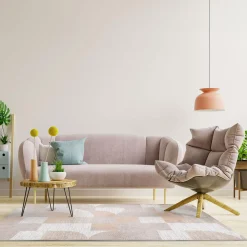 Dywany Z Krótkim Włosiem| Dywan geometryczny beżowyBRILO 160x230 cm