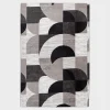 Dywan geometryczny biało-czarny BRILO 200x290 cm