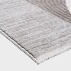 Dywan geometryczny brązowoszary BRILO 160x230 cm