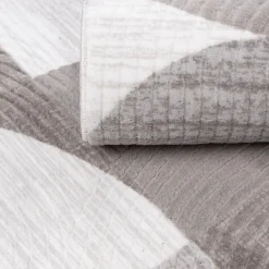 Dywany Z Krótkim Włosiem| Dywan geometryczny brązowoszary BRILO 200x290 cm