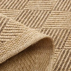 inny Dywan geometryczny DHAKA, czarno-beżowy, 80x150 cm