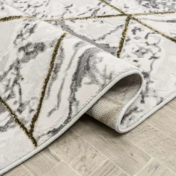 Dywan geometryczny kremowy SUNSET 120x170 cm