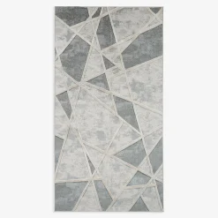 Chodniki|Dywany Z Krótkim Włosiem|inny Dywan geometryczny kremowo-szary MADERA 80x150 cm