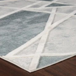 Chodniki|Dywany Z Krótkim Włosiem|inny Dywan geometryczny kremowo-szary MADERA 80x150 cm