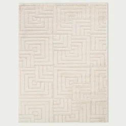 inny Dywan geometryczny kremowy LA CASA 3D 160x230 cm