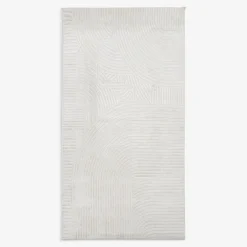 Dywan geometryczny kremowy MODICA 80x150 cm