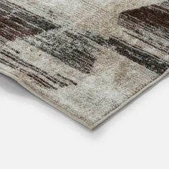 inny Dywan geometryczny kremowo-brązowy HARMONY 120x170 cm