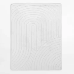 Dywany Z Krótkim Włosiem|inny Dywan geometryczny MALAGA 3D biały, 160x230 cm