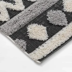 inny Dywan geometryczny MULAN, szaro-kremowy, 80x150 cm