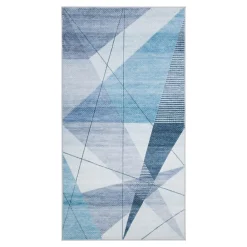 inny Dywan geometryczny niebieski PUERTO 80x150 cm