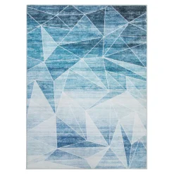 Dywany Z Krótkim Włosiem|inny Dywan geometryczny niebieskie trójkąty PUERTO 120x160 cm