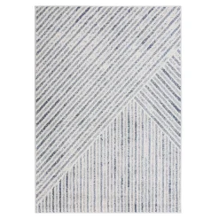 Dywany Z Krótkim Włosiem| Dywan geometryczny niebieski PAULA 160x230 cm