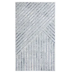 Dywan geometryczny niebieski PAULA 80x150 cm