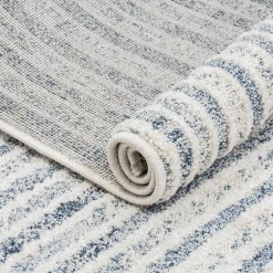 Dywan geometryczny niebieski PAULA 80x150 cm