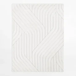 Dywany Z Krótkim Włosiem|inny Dywan geometryczny PORTO, biało-kremowy, 160x230 cm