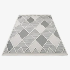 inny Dywan geometryczny szary MADERA 120x170 cm