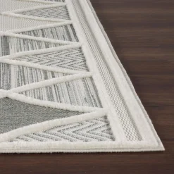 inny Dywan geometryczny szary MADERA 80x150 cm