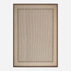 Dywany Zewnętrzne|Dywany Zewnętrzne|inny Dywan geometryczny z ramką LOTUS, beżowy, 120x170 cm