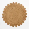 inny Dywan jutowy z falbanką BRUGA, okrągły, 100 cm