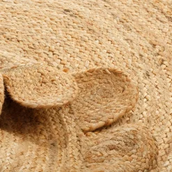 inny Dywan jutowy z falbanką BRUGA, okrągły, 100 cm