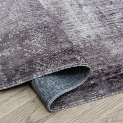 Dywan loftowy z połyskiem taupe STELLA 80x150 cm