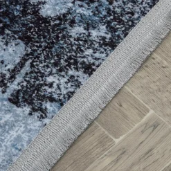 Dywan loftowy z połyskiem niebieski STELLA 80x150 cm