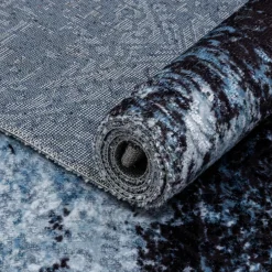 Dywan loftowy z połyskiem niebieski STELLA 160x230 cm