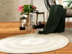 Dywany Zewnętrzne|Dywany Zewnętrzne| Dywan na zewnątrz okrągły ROUND 120 cm