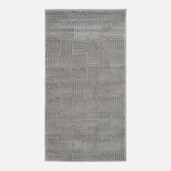 inny Dywan nowoczesny srebrny SAHARA 80x150 cm