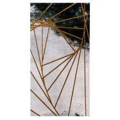 Chodniki|Dywany Z Krótkim Włosiem| Dywan nowoczesny ze złotym wzorem BELLAGIO 80x150 cm