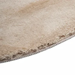 Dywany Z Krótkim Włosiem| Dywan okrągły beżowy PULY 100 cm