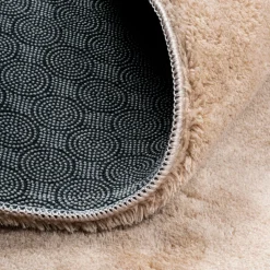 Dywany Z Krótkim Włosiem| Dywan okrągły beżowy PULY 100 cm