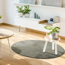 Dywan okrągły ciemnozielony PULY 80 cm