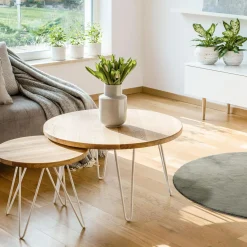 Dywan okrągły ciemnozielony PULY 80 cm