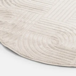 inny Dywan okrągły kremowy SAHARA 120 cm