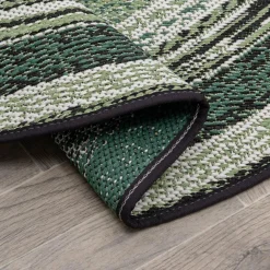 Dywany Zewnętrzne|Dywany Zewnętrzne| Dywan okrągły na zewnątrz zielony MUNRO 120 CM