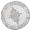 Dywan okrągły retro szary SALSA 100 cm
