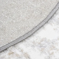 Dywan okrągły retro szary SALSA 100 cm