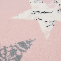 Dywany Dziecięce|Dywany| Dywan okrągły różowy GWIAZDY 100 cm