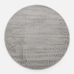 inny Dywan okrągły srebrny SAHARA 120 cm