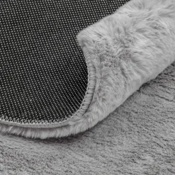 Dywan okrągły szary RABBII 90 cm